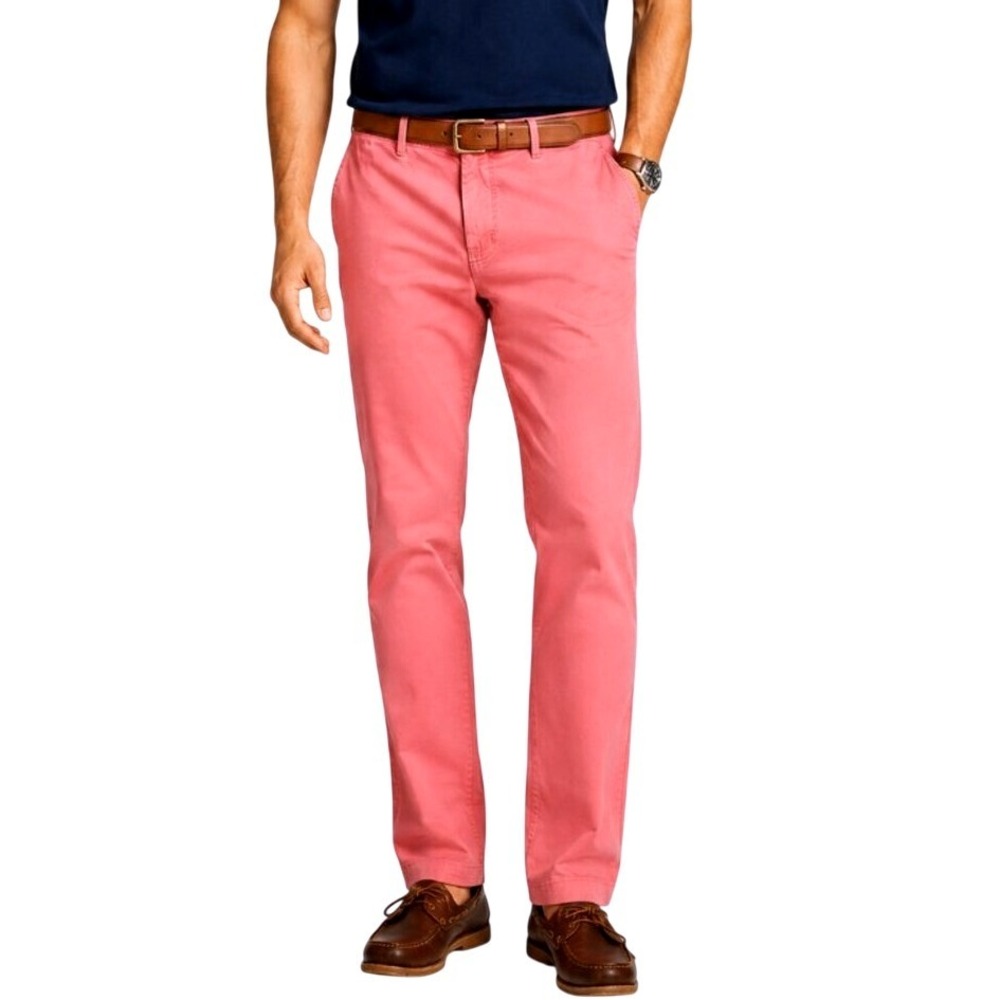 NWT Vineyard Vines Club Pants 42x30 Rhubarb Pink Cotton Chino Golf Preppy